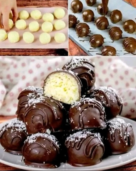 Coconut and Chocolate Truffles Recipe