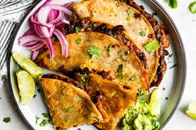 Crispy Black Bean Tacos with Cilantro Lime Sauce