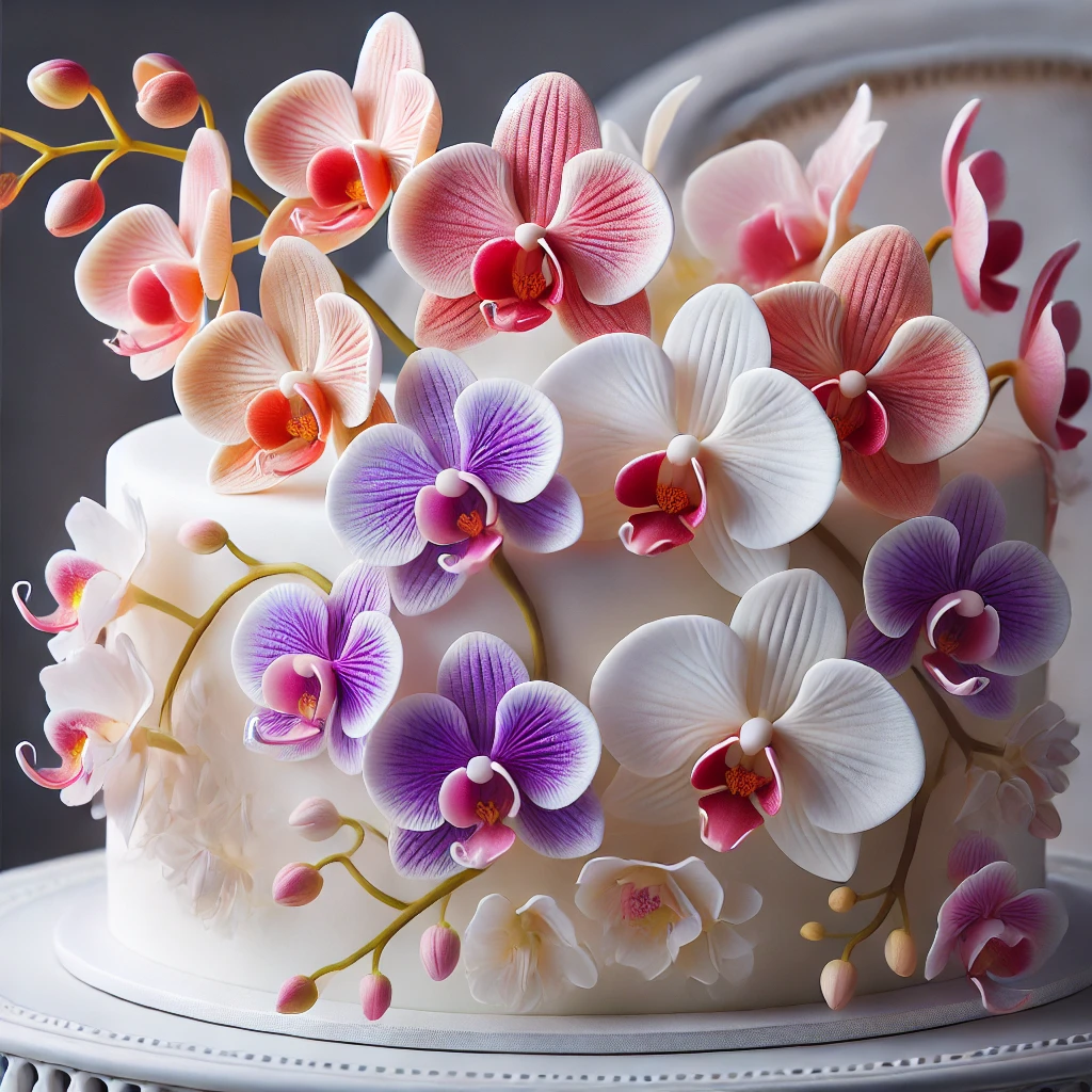Edible orchids for cakes