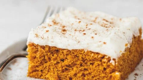 Pumpkin Bars with Old Fashioned Caramel Frosting