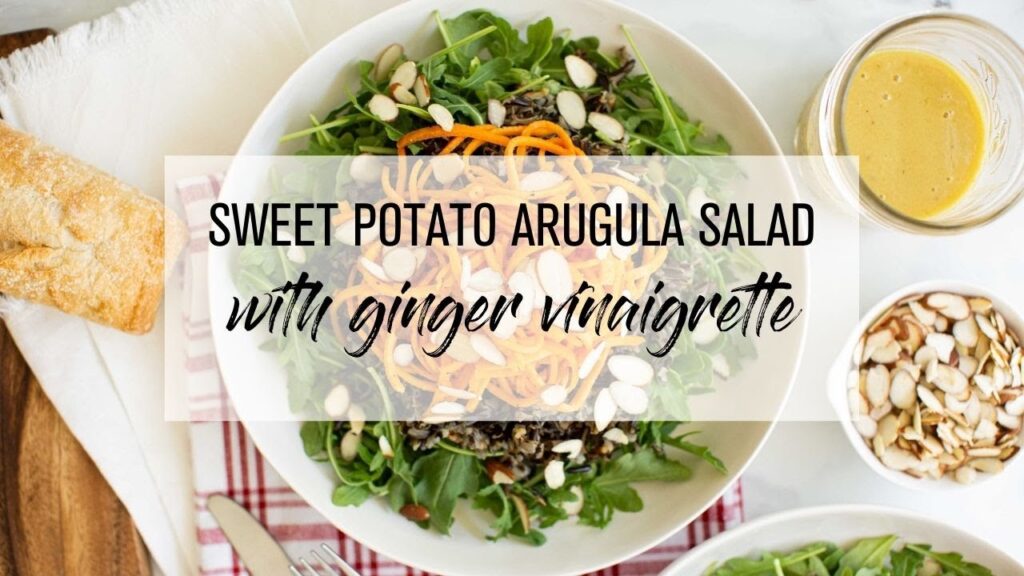 Roasted Sweet Potato and Wild Rice Arugula Salad