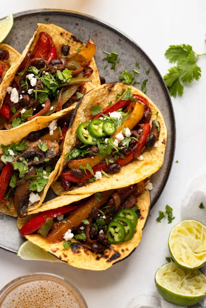 Vegan Sheet Pan Fajitas with Chipotle Queso