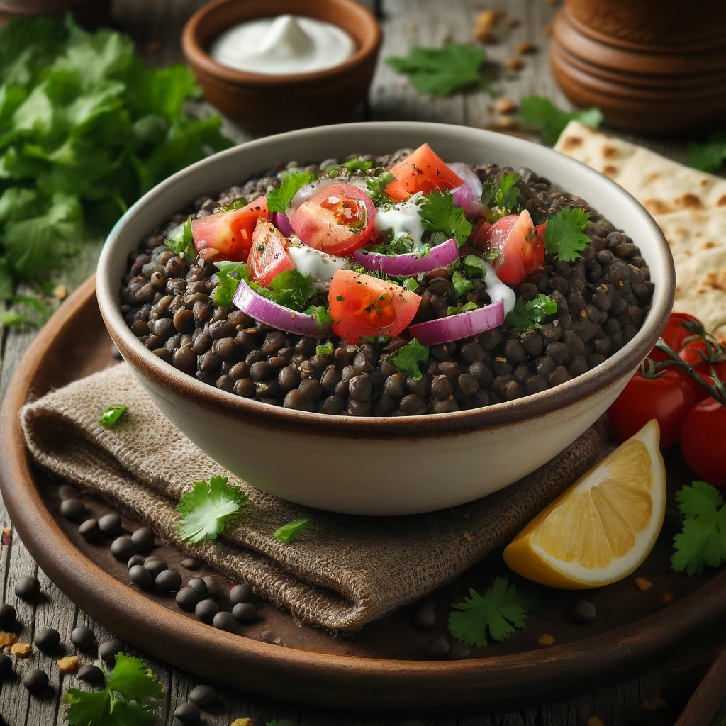 black lentil recipe