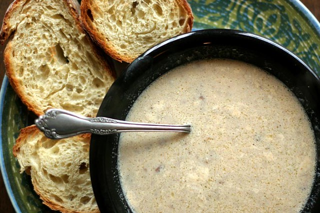 luxurious mushroom bisque