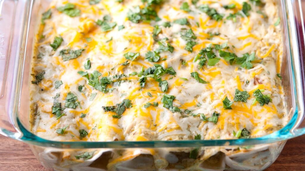 Butternut Squash Mushroom Enchiladas with Tomatillo Sauce