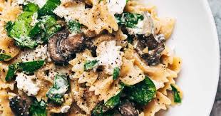 Date Night Mushroom Pasta with Goat Cheese