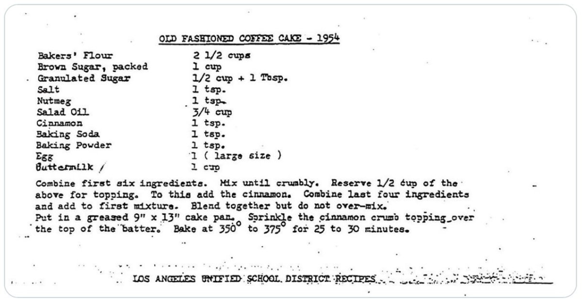 The Famous Lausd Coffee Cake Recipe: Nostalgic Flavors Unveiled