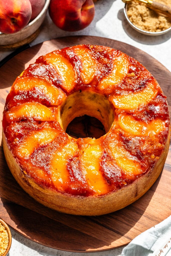 peach cobbler pound cake