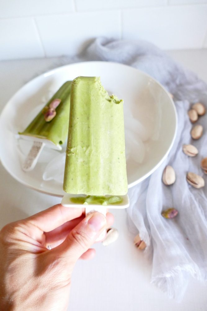 Pistachio Flavored Popsicles